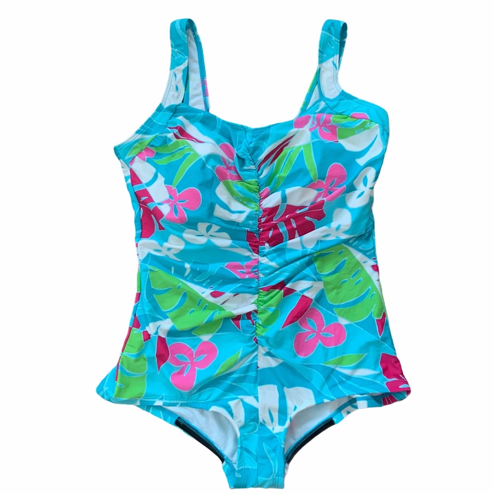 Gabor onepiece swimsuit size 20W Plus floral design